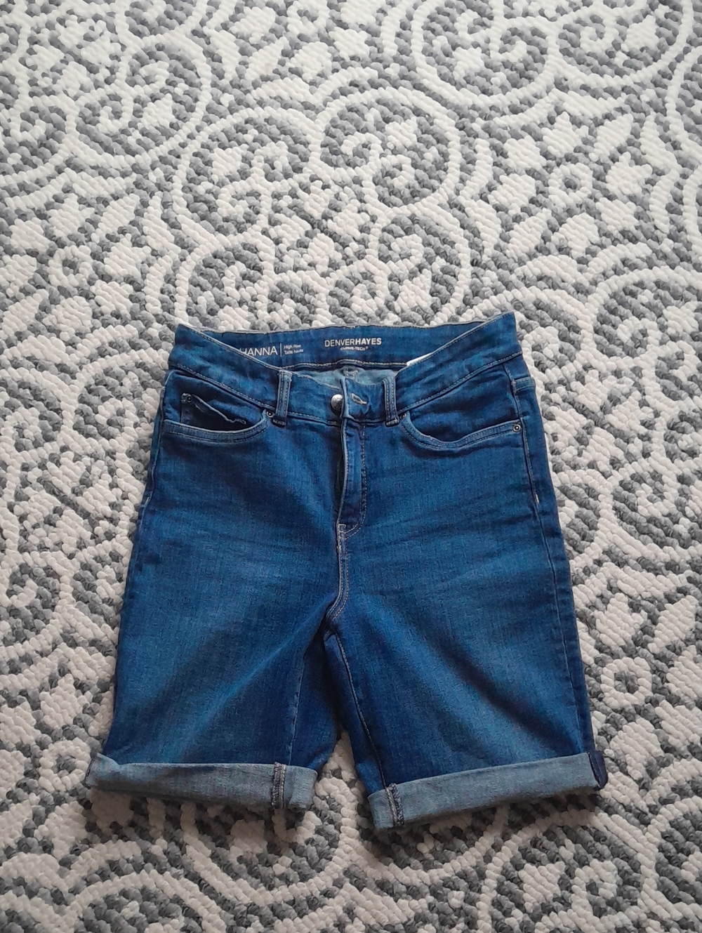 Denver Hayes Dark Blue Denim Bermuda Shorts